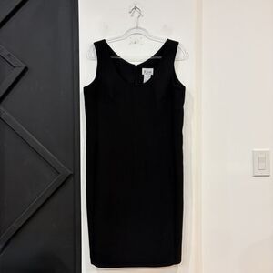 K Studio Black Sleeveless Sheath Dress Size 12 Formal Cocktail Event